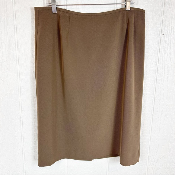 Preston & York Skirts Preston And York Brown Midi Length Skirt Size